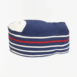 Puf con forma de pez azul - D1143