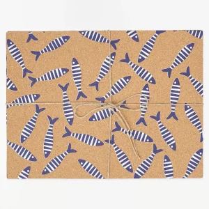 Salvamantel de corcho peces