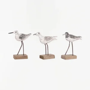 Set de 3 pájaros de madera- D1628