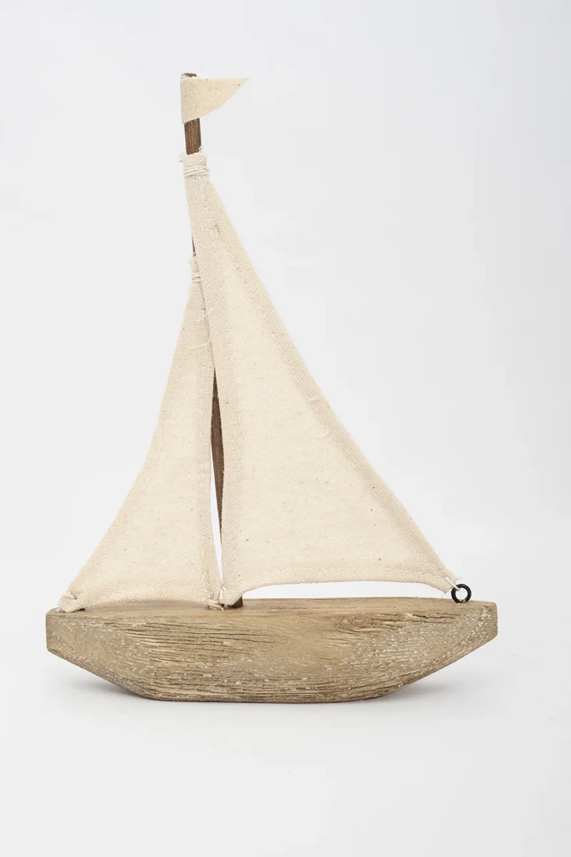 Velero decorativo madera y tela - D1763 – Image 3