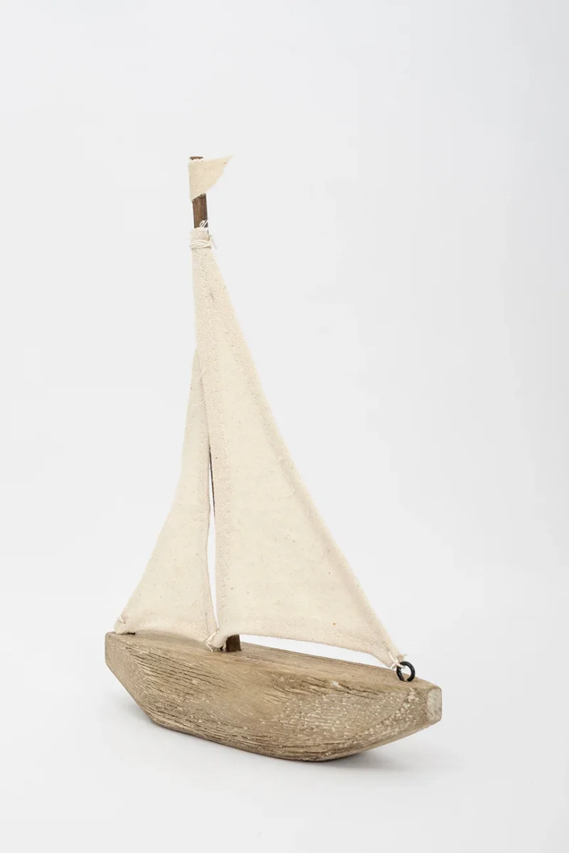 Velero decorativo madera y tela - D1763 – Image 4