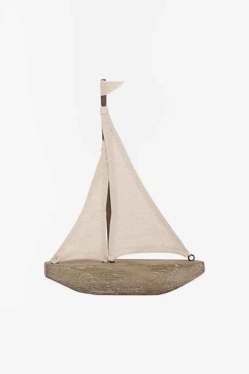 Velero decorativo madera y tela - D1763 – Image 2