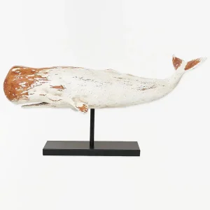 Cachalote grande blanco base metal - D1919