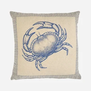 Cojín de algodón con cangrejo