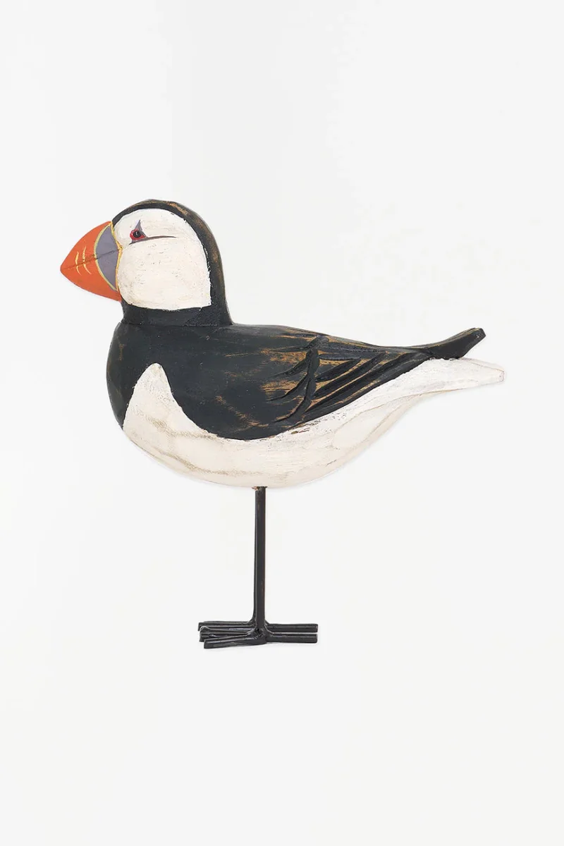 Frailecillo de madera con pie de metal – Image 2