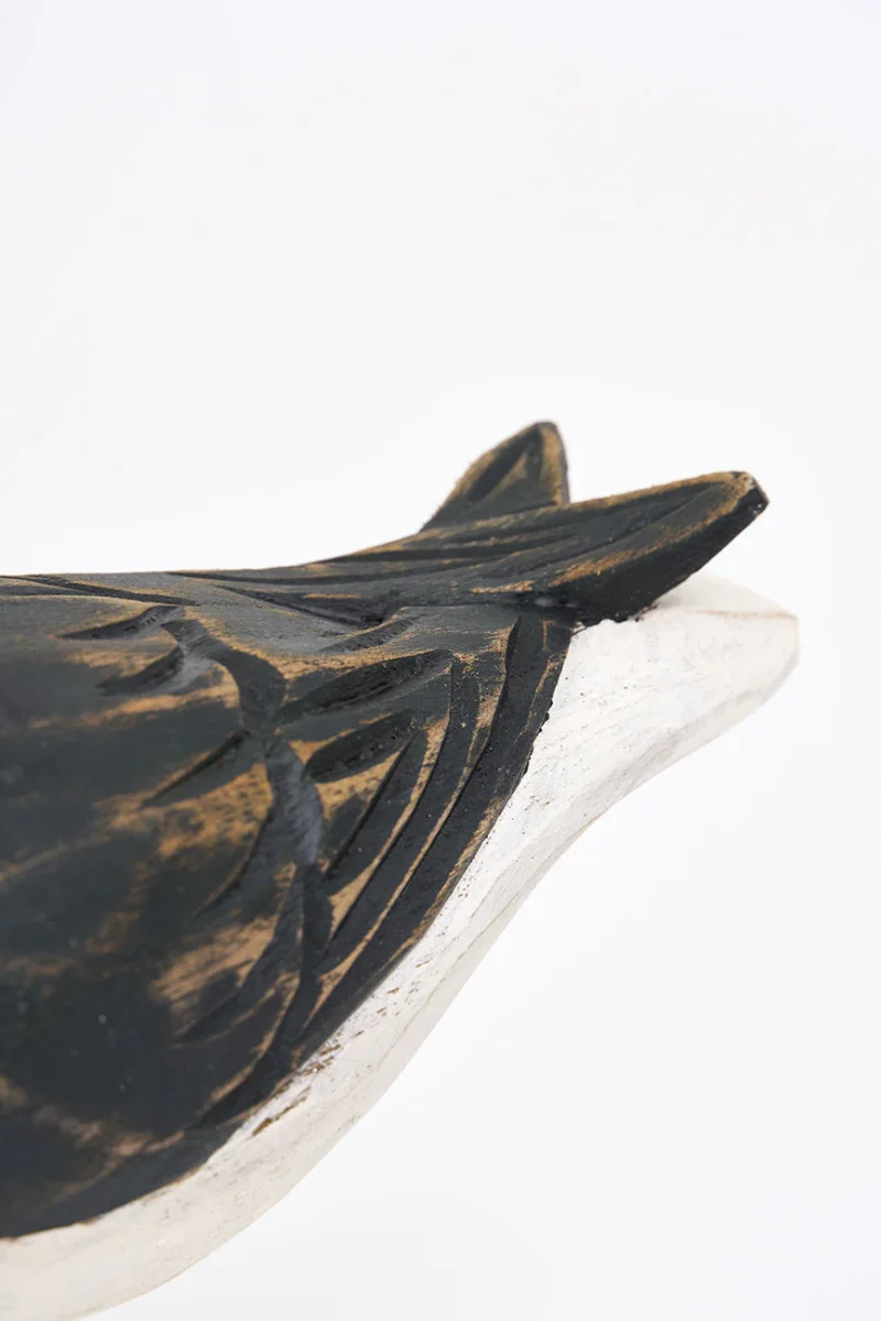 Frailecillo de madera con pie de metal – Image 7