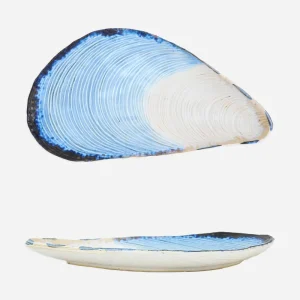 Bandeja con forma de mejillón L: 37,3 cm