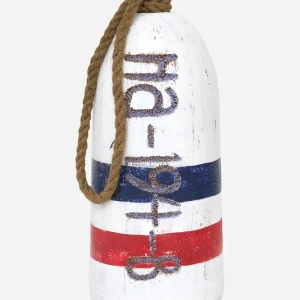 Boya bicolor envejecida con números