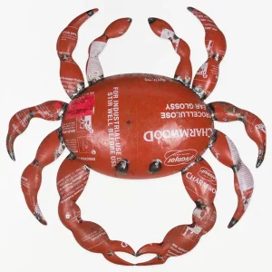 Cangrejo rojo de metal - D6668