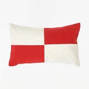 Cojín bandera blanco y rojo - D6740