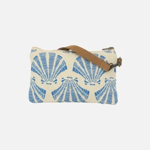 Bolso de mano lona estampado conchas