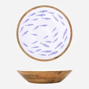Bol marinero Ø:35 cm en madera esmaltada
