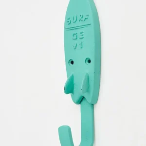 Colgador o perchero tabla de surf verde