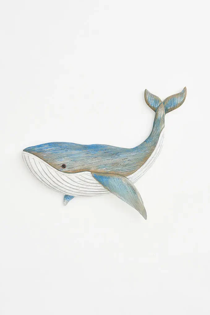 Ballena de madera decorativa de pared pequeña – Image 2