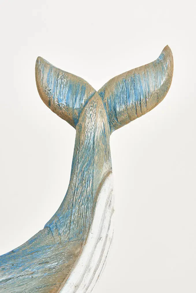 Ballena de madera decorativa de pared pequeña – Image 4