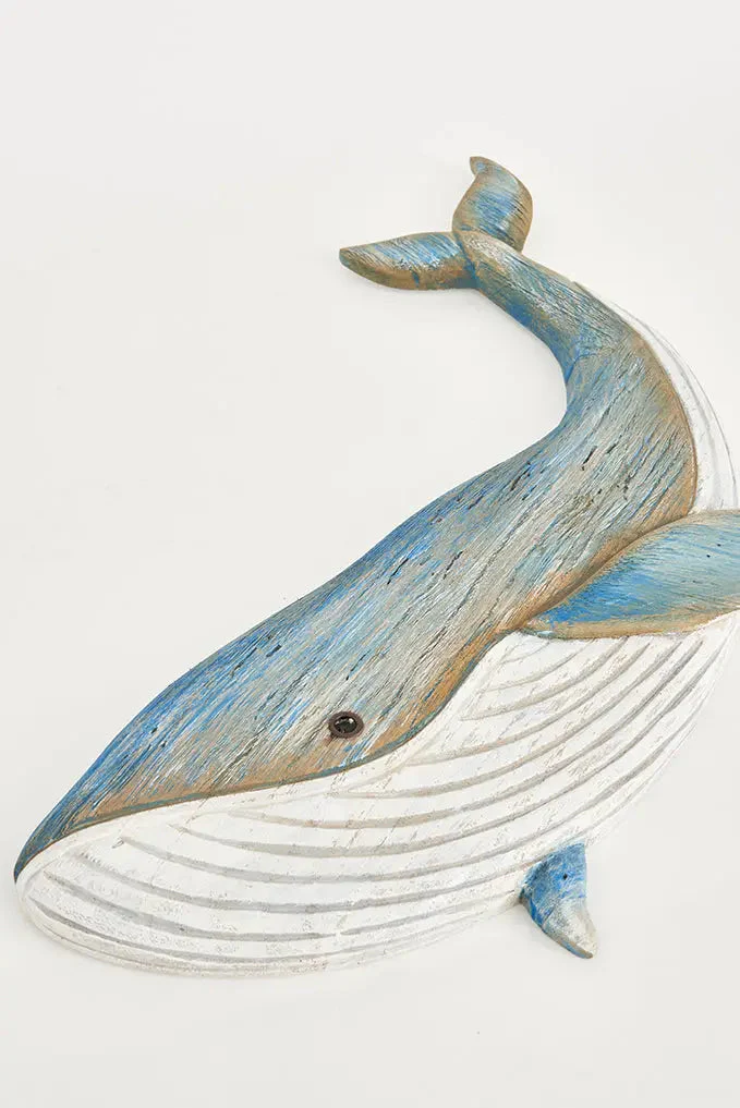 Ballena de madera decorativa de pared pequeña – Image 5