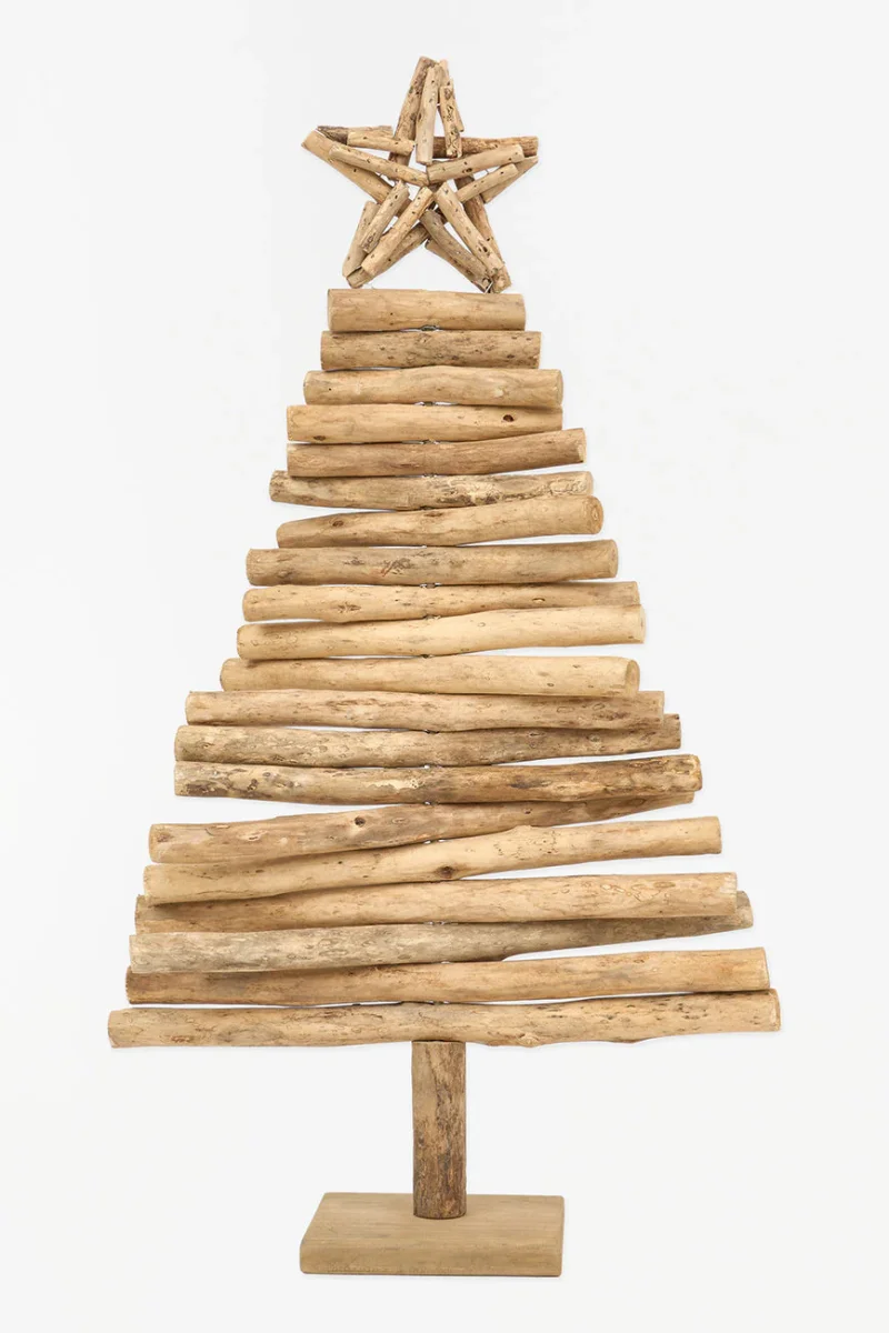 Arbol navidad de madera con estrella – Image 7