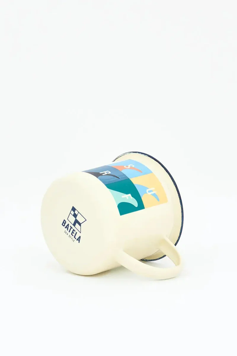 Mug mediano con motivos surf en metal esmaltado – Image 4