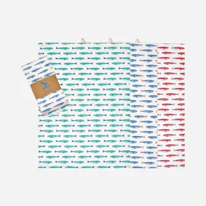 Set de 3 paños de cocina con peces