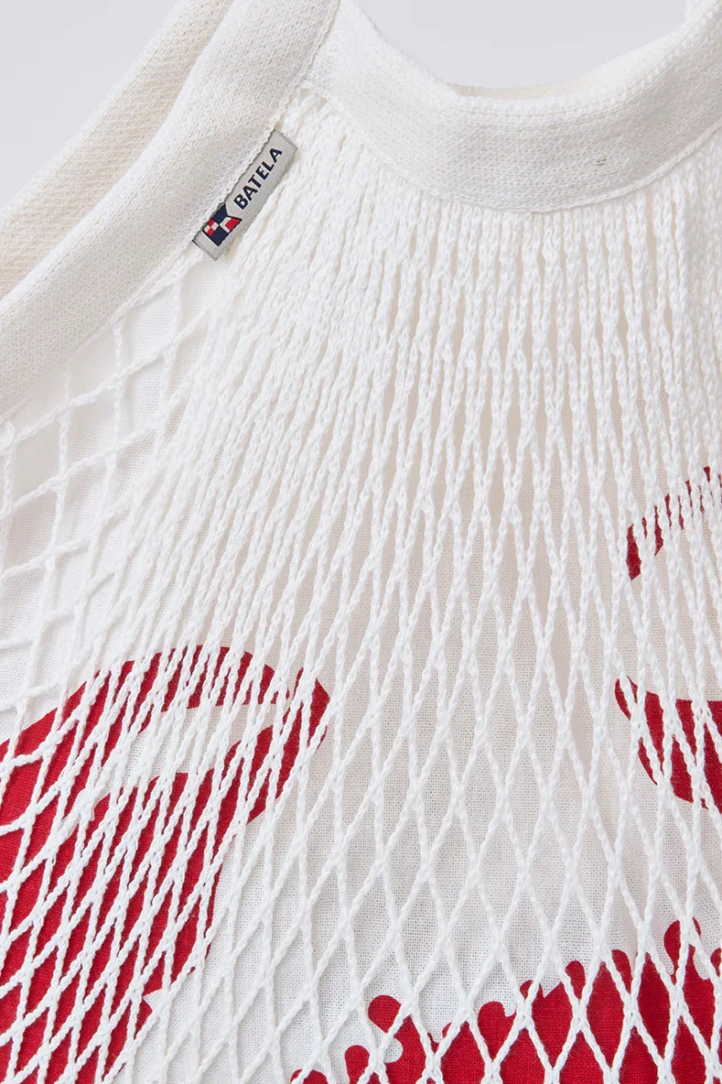 Bolso de red con cangrejo serigrafiado en forro interior – Image 5