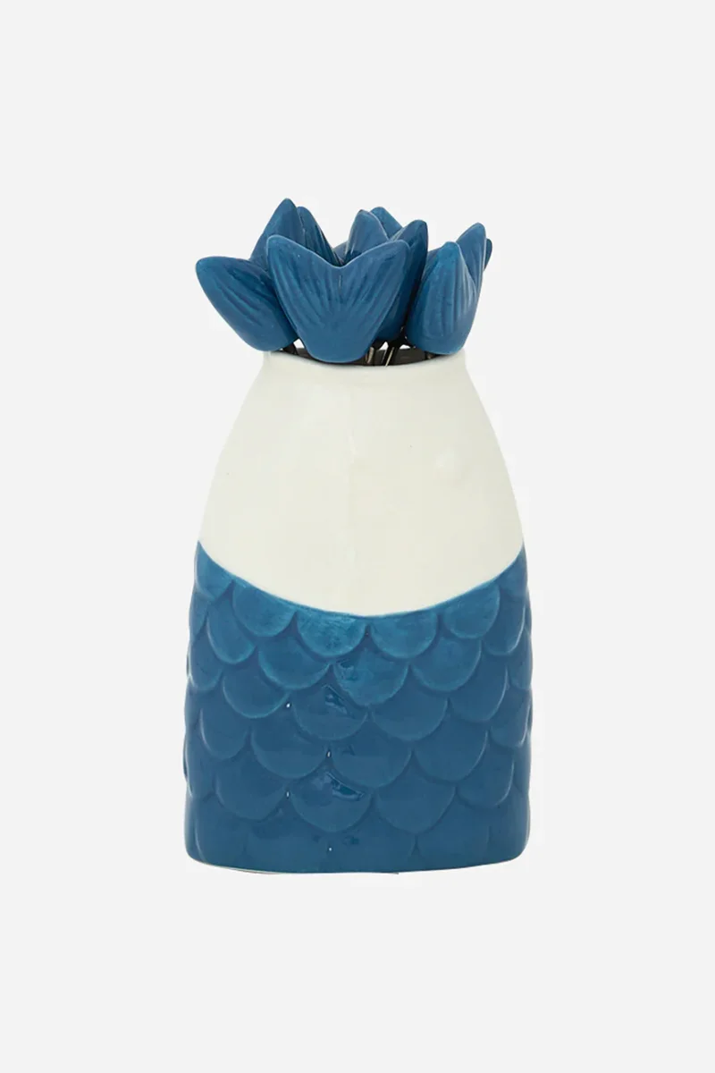 Tenedores de cóctel con soporte en forma de pez