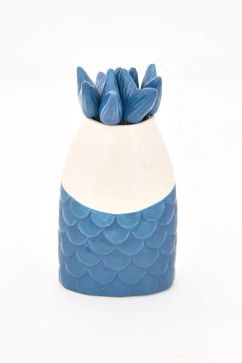 Tenedores de cóctel con soporte en forma de pez – Image 9