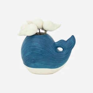 Tenedores de cóctel con soporte en forma de ballena