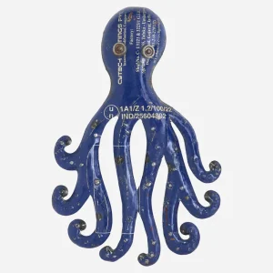 Pulpo decorativo de metal reciclado