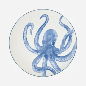 Plato grande de gres con pulpo