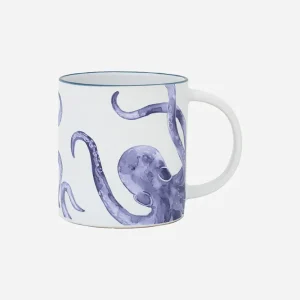 Taza de gres con pulpo
