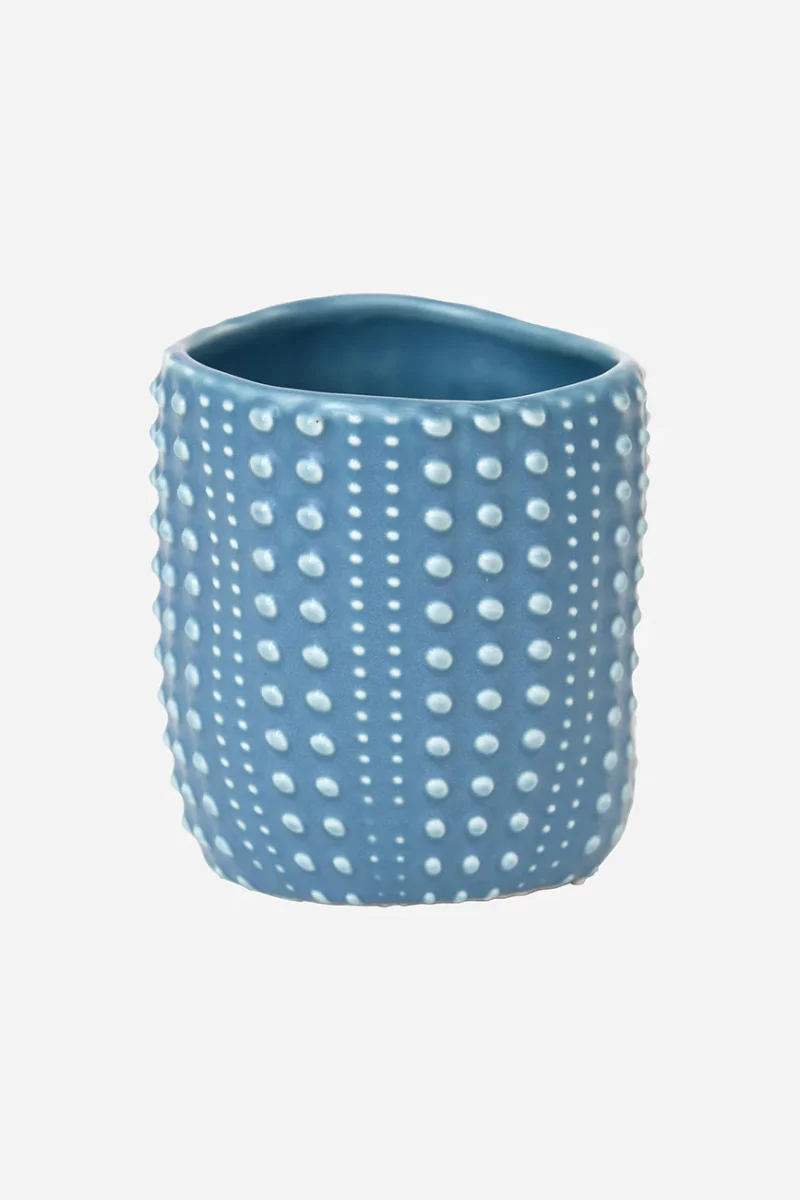 Taza de cerámica con textura de erizo de mar – Image 3