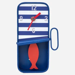Reloj decorativo pequeño con forma de lata de conserva