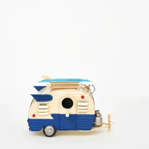 Caravana surfera decorativa de metal