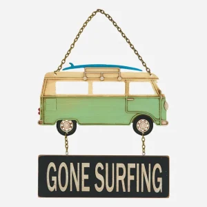 Colgante de metal “Gone Surfing”