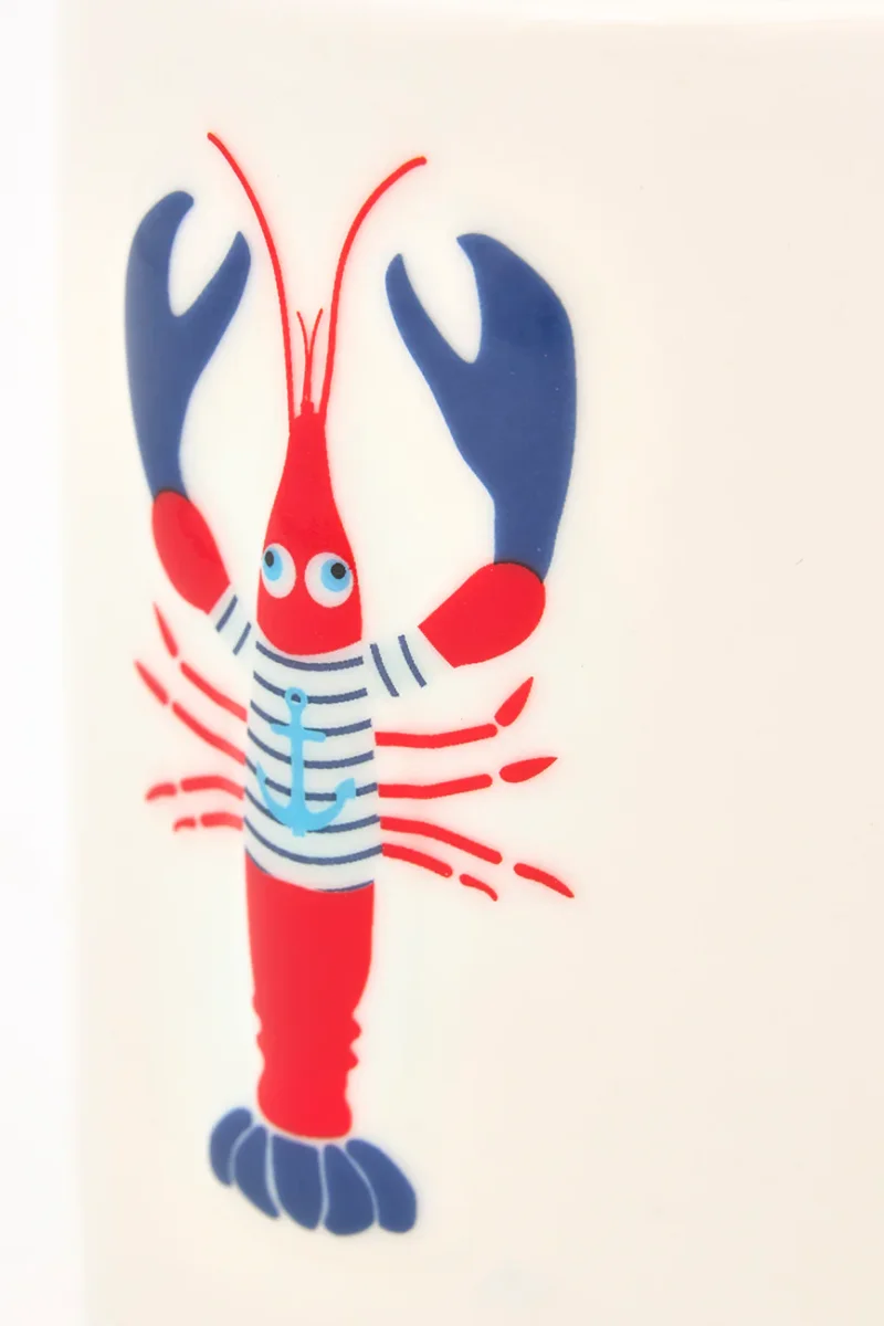 Taza con una langosta pintada – Image 3
