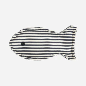 Cojín con forma de pez a rayas