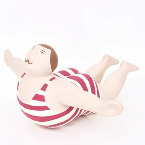 Bañista decorativo de papel maché para colgar