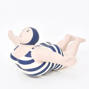 Bañista decorativa de papel maché para colgar