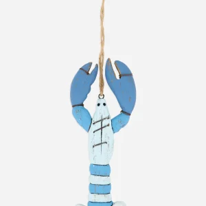 Colgante de madera con forma de langosta