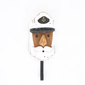 Colgador capitán de madera y metal