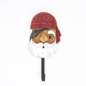 Colgador pirata de madera y metal