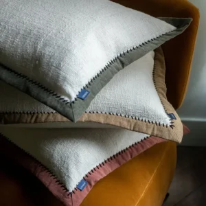 Housse de coussin Khadi Noir