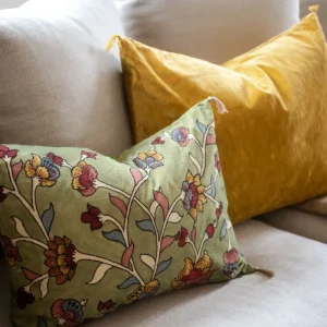 Housse de coussin Kalamkari