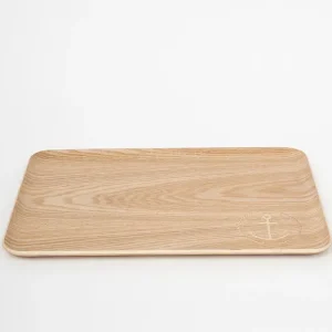 Bandeja de bambú ancla grande