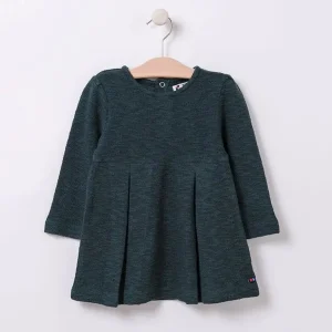 Vestido de manga larga en algodón terry