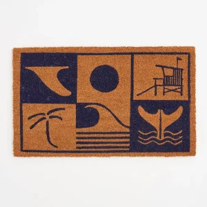 Felpudo con motivos surferos