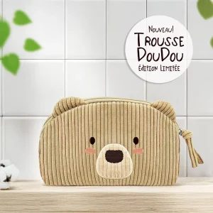 Trousse Doudou en velours cotelé pour les essentiels de bébé!