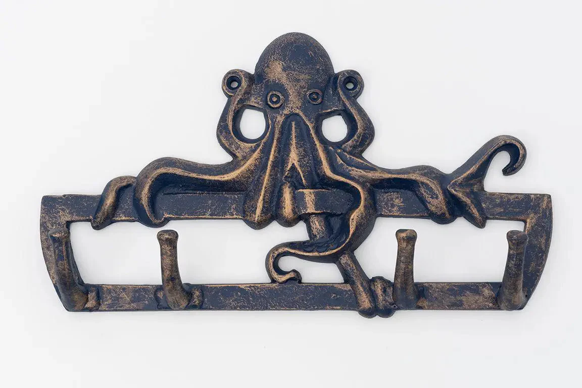 Perchero de metal pulpo azul - D967 – Image 4
