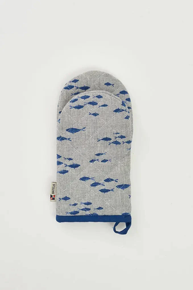 Guante y agarradera de cocina con banco de peces – Image 5