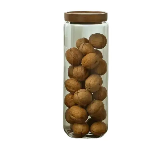 Bocaux en verre couvercle bois – Image 9